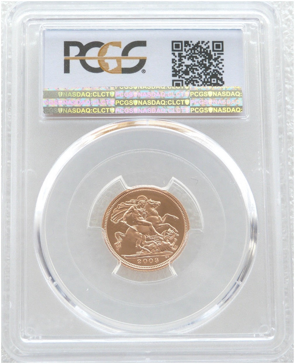 2003 St George and the Dragon Half Sovereign Gold Proof Coin PCGS PR69 DCAM