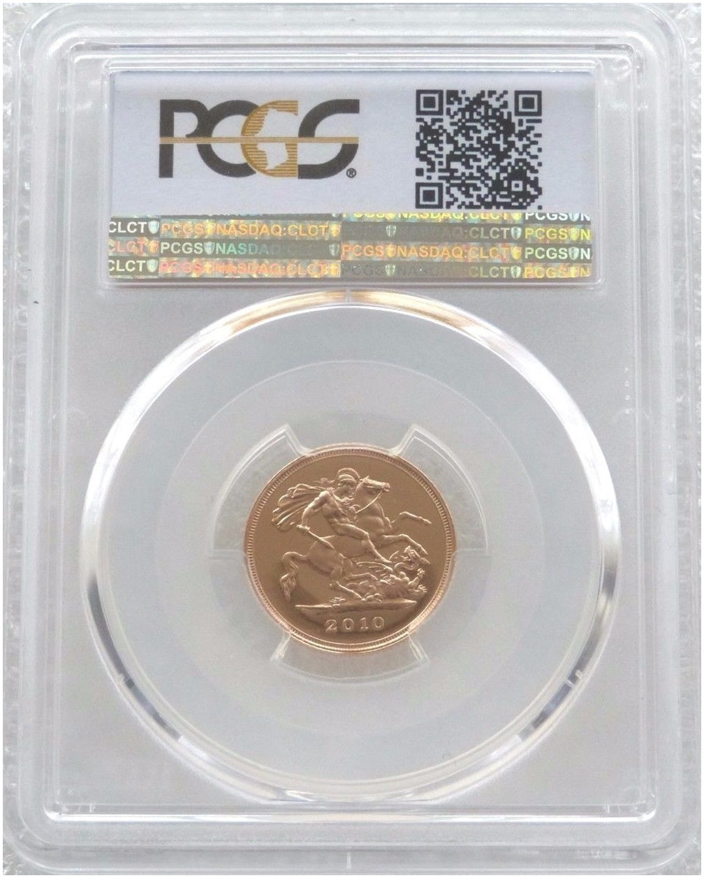 2010 St George and the Dragon Half Sovereign Gold Proof Coin PCGS PR70 DCAM