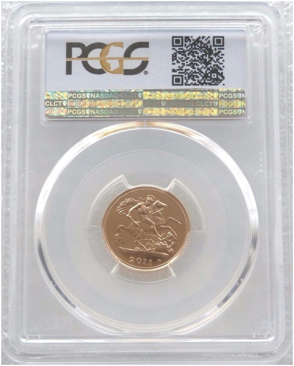 2011 St George and the Dragon Half Sovereign Gold Proof Coin PCGS PR70 DCAM