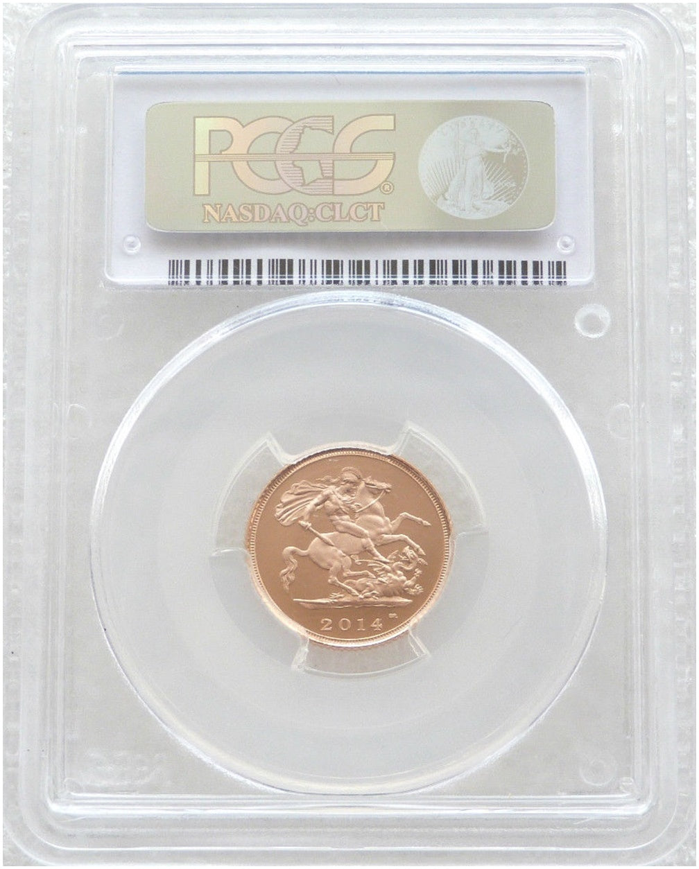 2014 St George and the Dragon Half Sovereign Gold Proof Coin PCGS PR70 DCAM