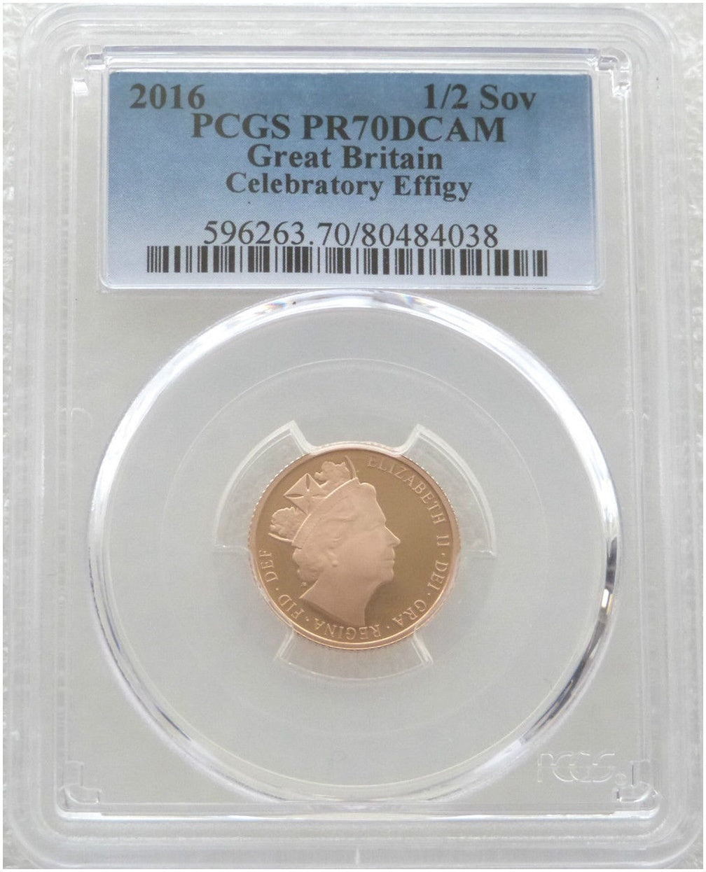 2016 Queen's 90th Birthday Half Sovereign Gold Proof Coin PCGS PR70 DCAM - James Butler