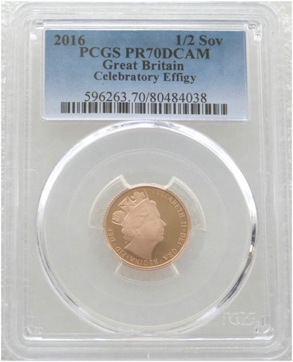 2016 Queen's 90th Birthday Half Sovereign Gold Proof Coin PCGS PR70 DCAM - James Butler