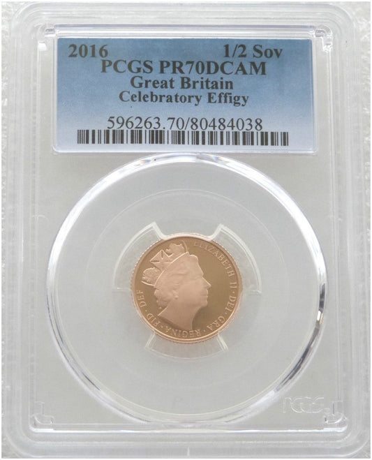 2016 Queen's 90th Birthday Half Sovereign Gold Proof Coin PCGS PR70 DCAM - James Butler