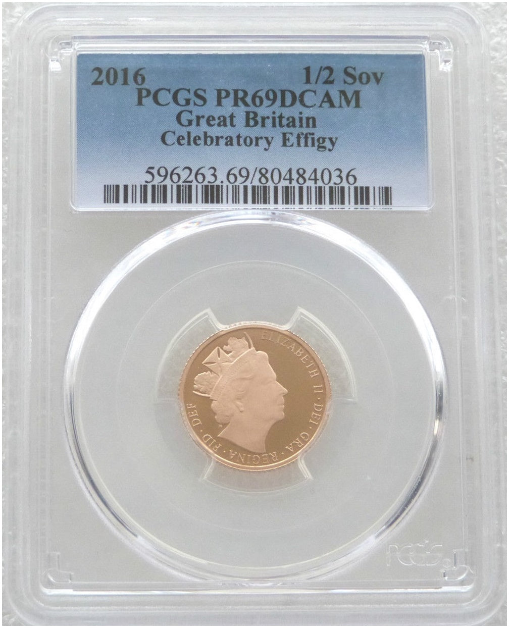 2016 Queen's 90th Birthday Half Sovereign Gold Proof Coin PCGS PR69 DCAM - James Butler