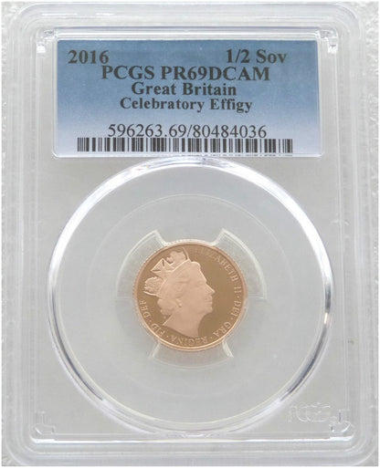 2016 Queen's 90th Birthday Half Sovereign Gold Proof Coin PCGS PR69 DCAM - James Butler
