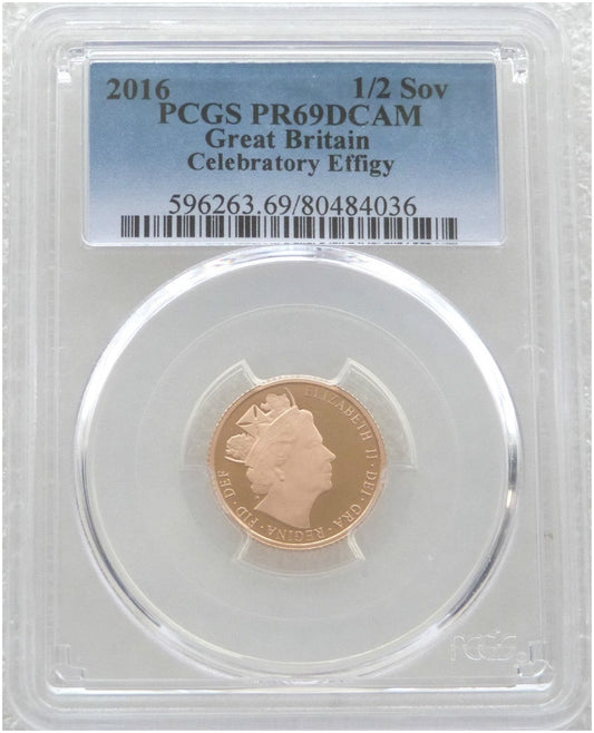 2016 Queen's 90th Birthday Half Sovereign Gold Proof Coin PCGS PR69 DCAM - James Butler