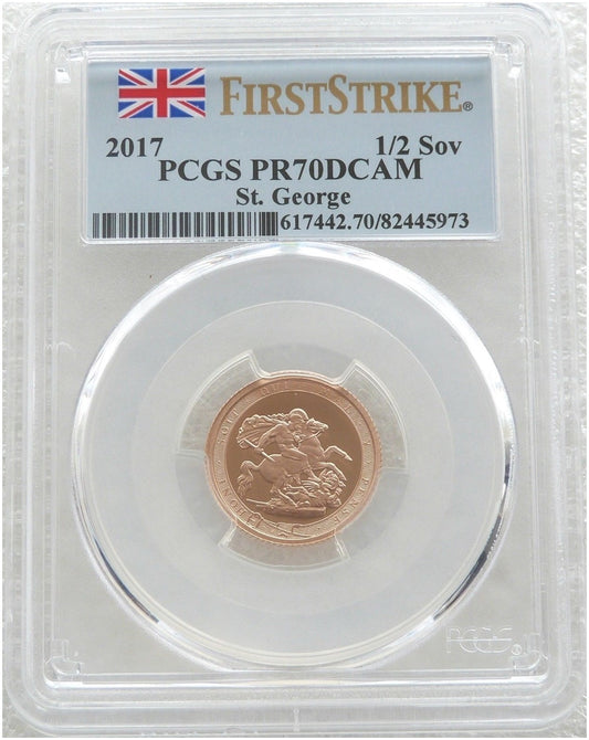 2017 Pistrucci Half Sovereign Gold Proof Coin PCGS PR70 DCAM First Strike