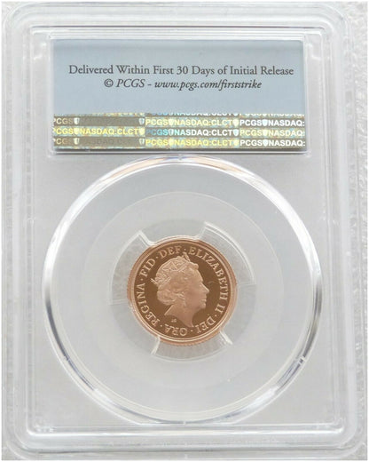 2018 Sapphire Coronation Half Sovereign Gold Proof Coin PCGS PR70 DCAM First Strike