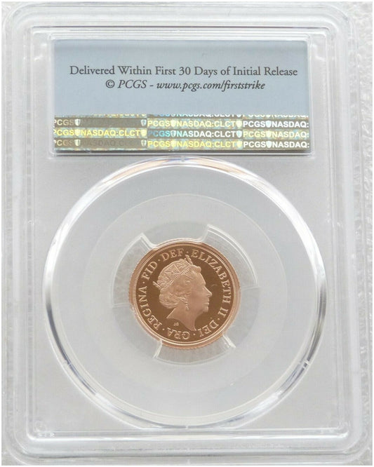 2018 Sapphire Coronation Half Sovereign Gold Proof Coin PCGS PR70 DCAM First Strike