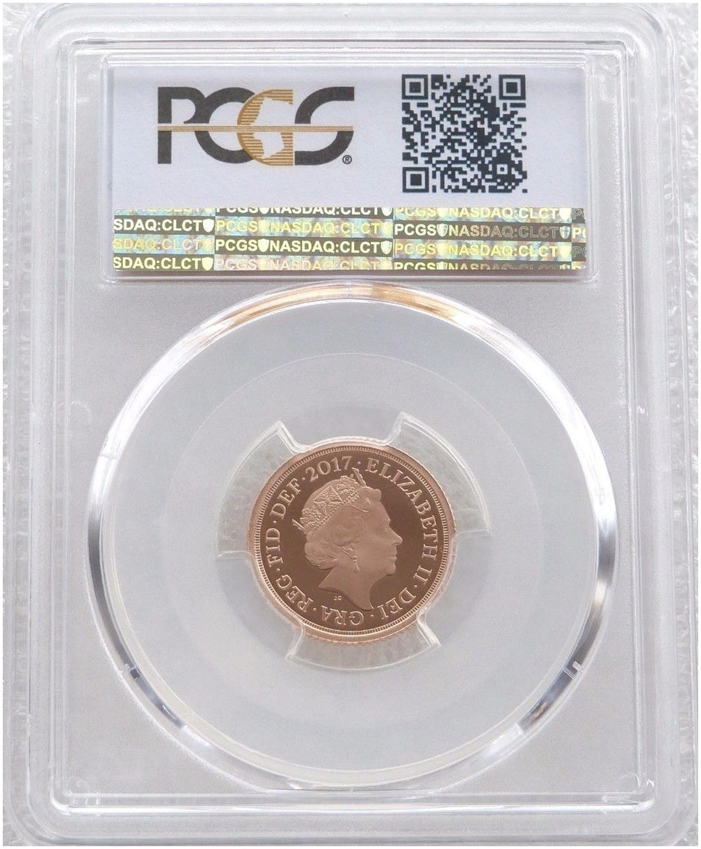 2017 Pistrucci Half Sovereign Gold Proof Coin PCGS PR70 DCAM