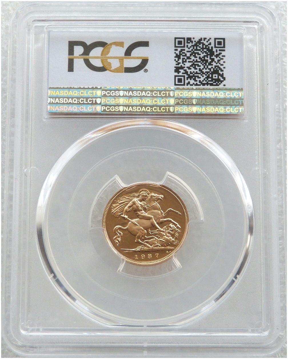 1937 George VI Coronation Half Sovereign Gold Proof Coin PCGS PR66+ CAM