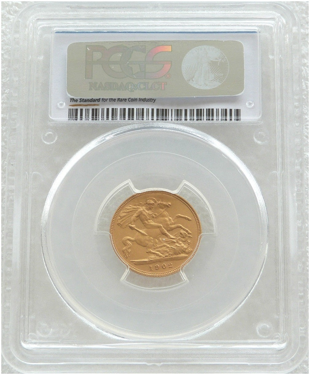 1902 Edward VII Coronation Half Sovereign Gold Matte Proof Coin PCGS PR63