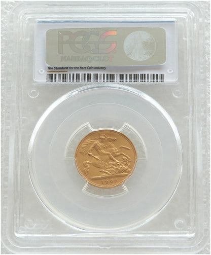 1902 Edward VII Coronation Half Sovereign Gold Matte Proof Coin PCGS PR63