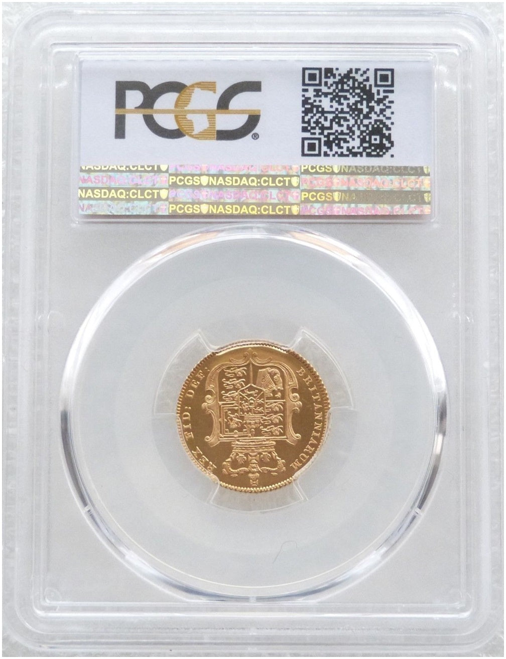 1826 George IV Bare Head Royal Arms Half Sovereign Gold Proof Coin PCGS PR63