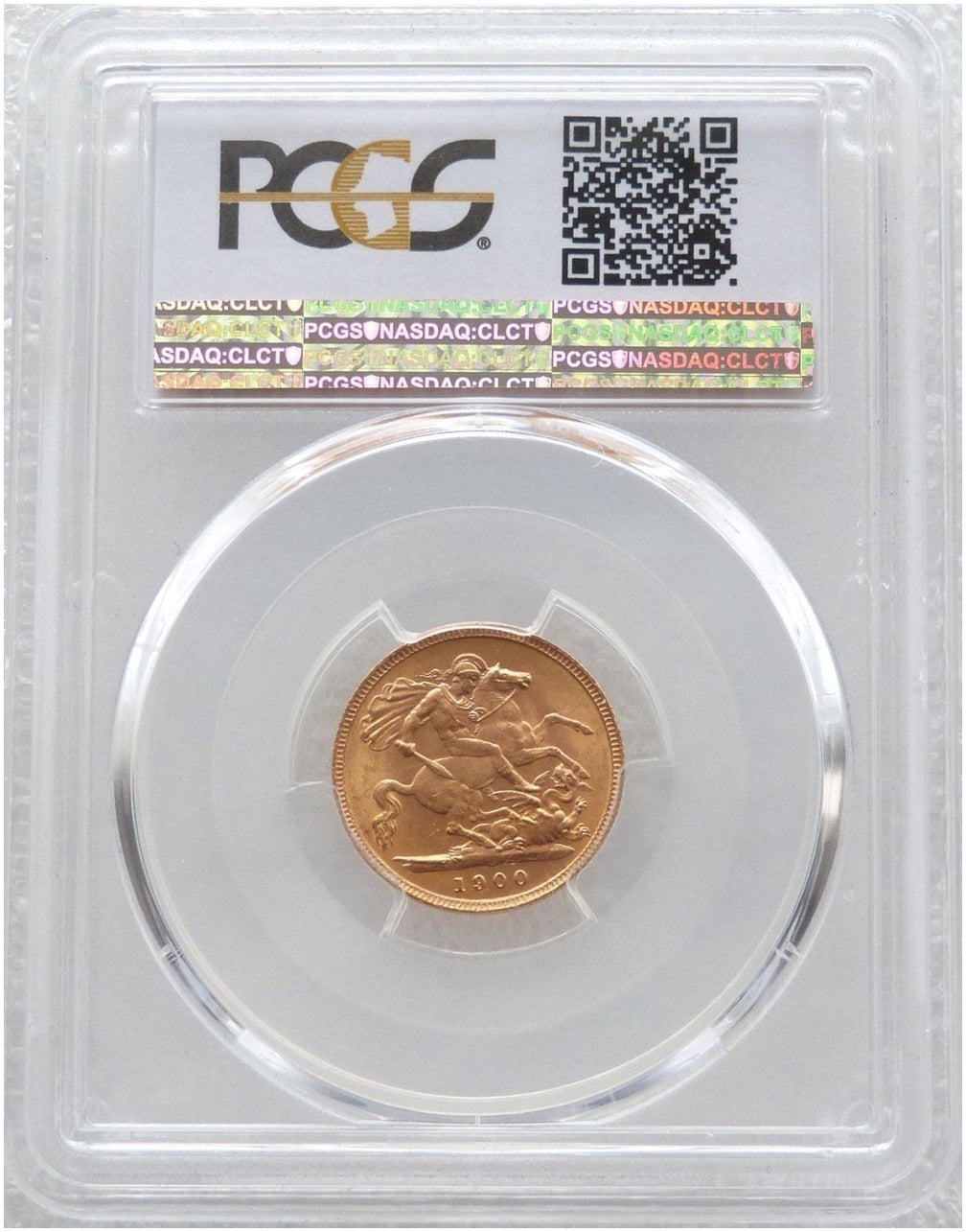1900 Victoria Half Sovereign Gold Coin PCGS MS64