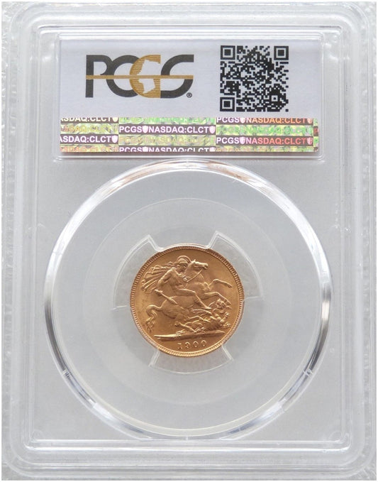 1900 Victoria Half Sovereign Gold Coin PCGS MS64