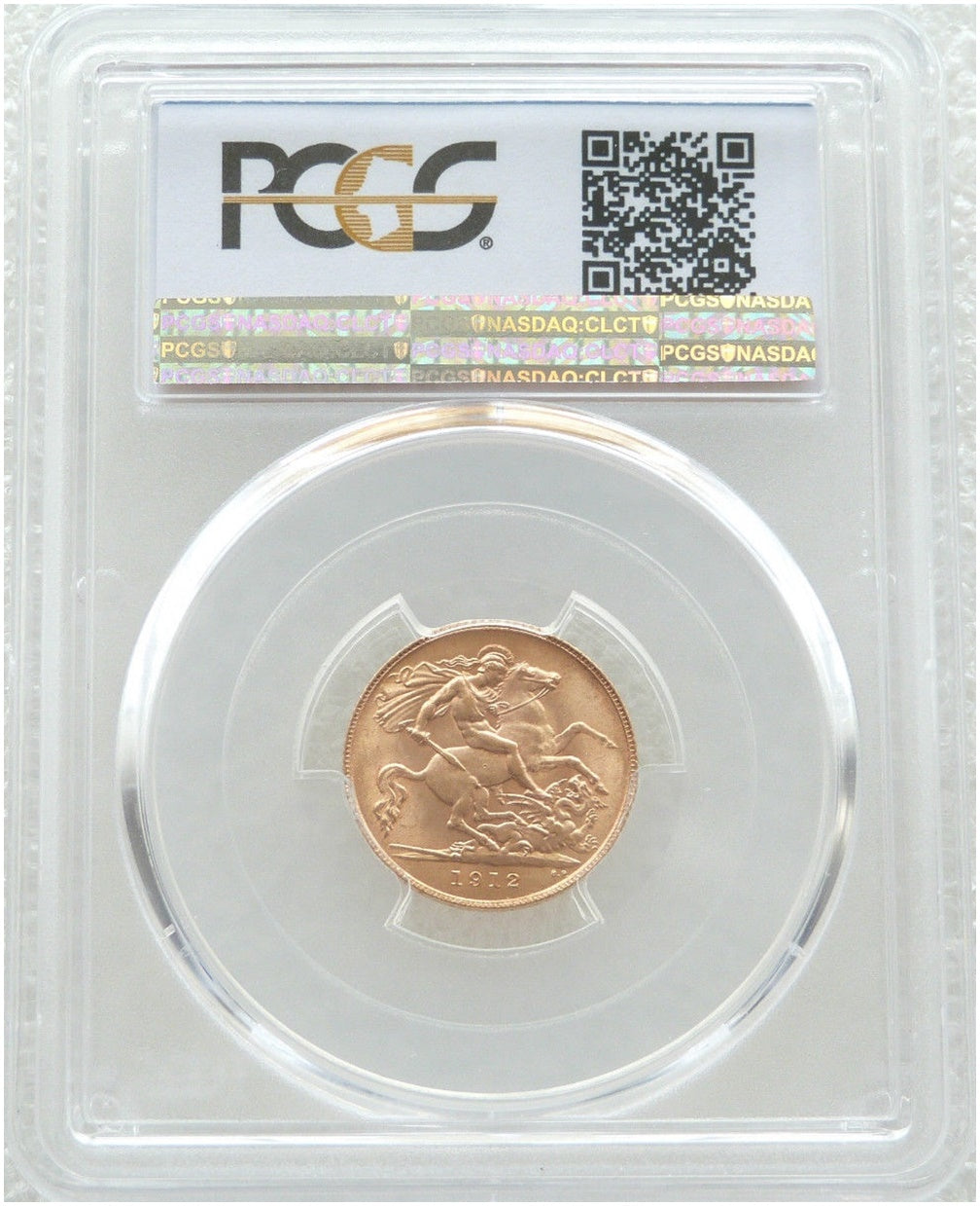 1912 George V Half Sovereign Gold Coin PCGS MS64